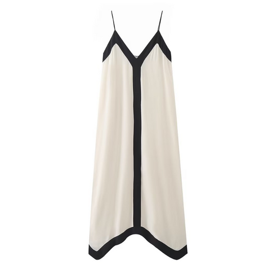 Vestido Longo Com Decote V Vanny