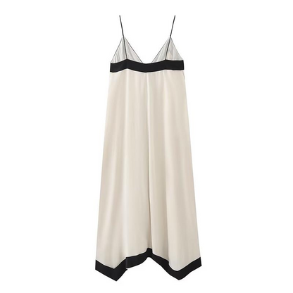 Vestido Longo Com Decote V Vanny