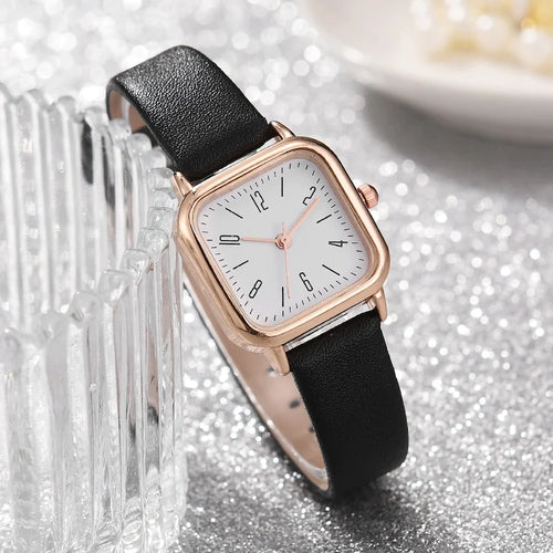 Relógio Feminino Pulseira de Couro Minimal Vanny