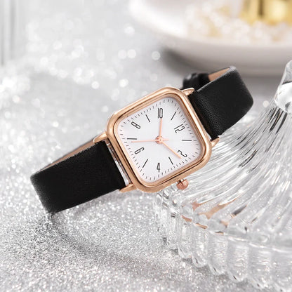 Relógio Feminino Pulseira de Couro Minimal Vanny