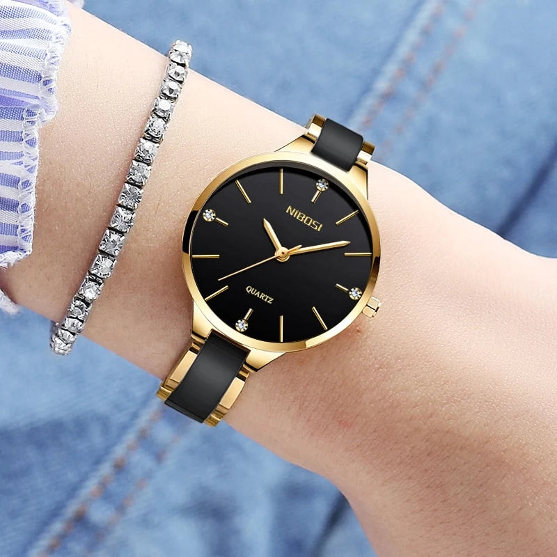 Relógio Feminino Quartz Nibosi Vanny
