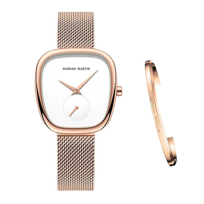 Relógio Feminino Quartz Premium + Pulseira Brinde Vanny