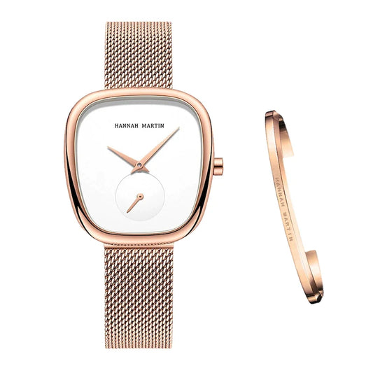 Relógio Feminino Quartz Premium + Pulseira Brinde Vanny