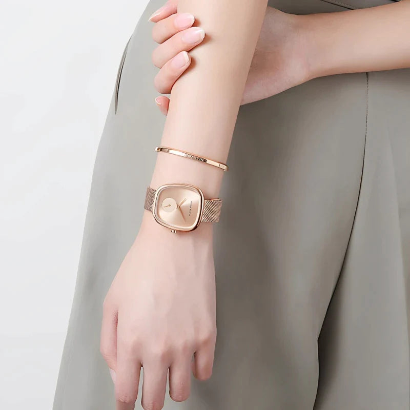 Relógio Feminino Quartz Premium + Pulseira Brinde Vanny