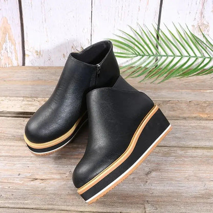 Bota Feminina Cano Curto Anabela Vanny