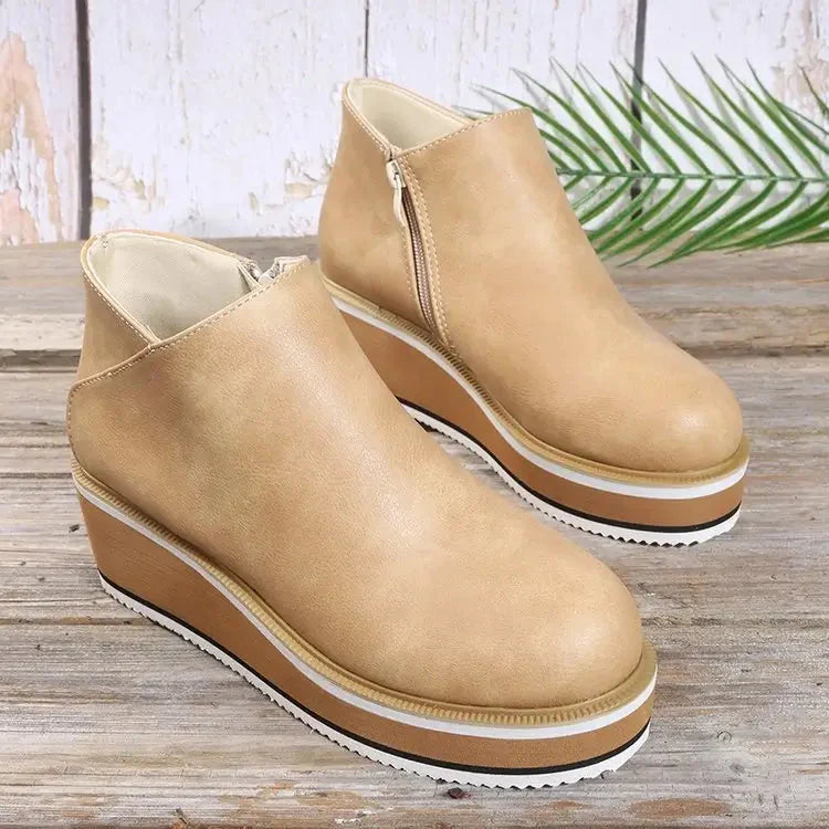 Bota Feminina Cano Curto Anabela Vanny