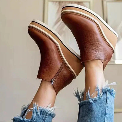 Bota Feminina Cano Curto Anabela Vanny