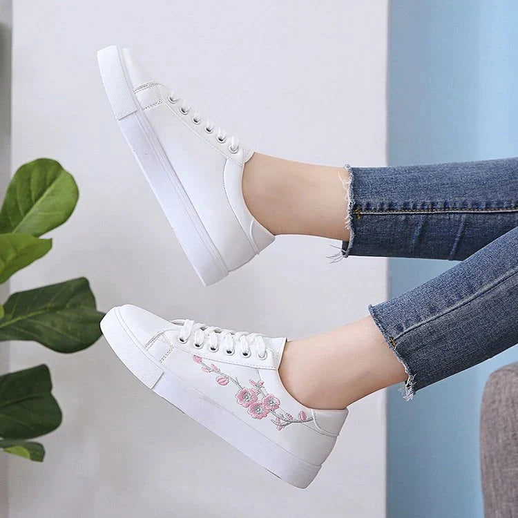 Tênis Casual Couro Branco Feminino Bely Vanny