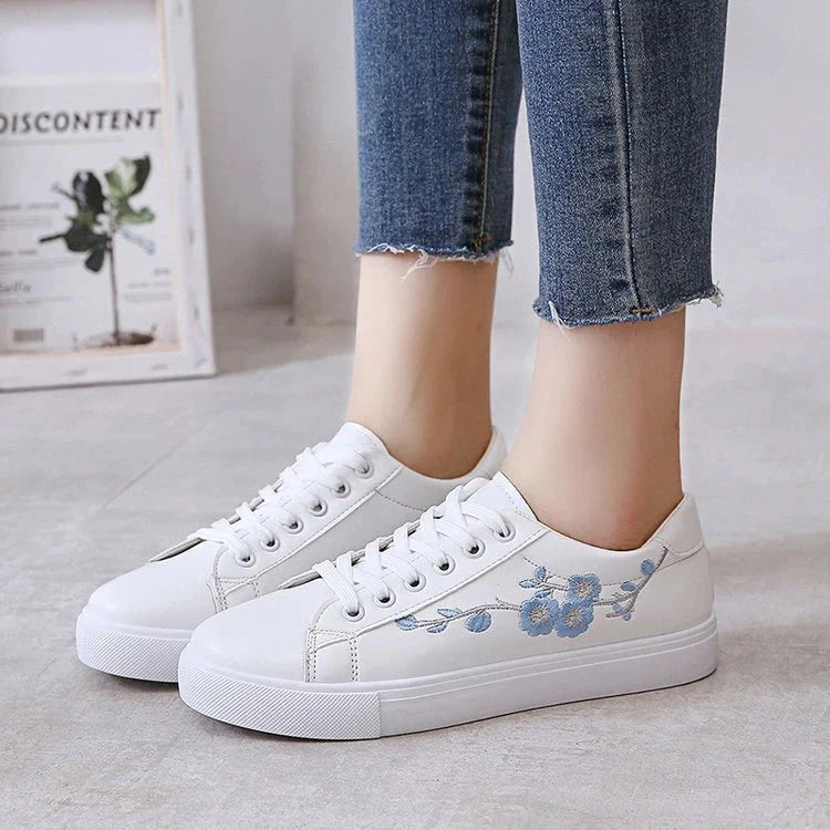 Tênis Casual Couro Branco Feminino Bely Vanny