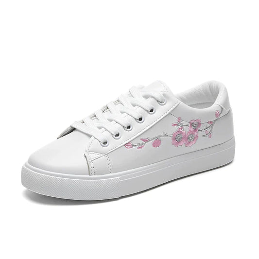 Tênis Casual Couro Branco Feminino Bely Vanny